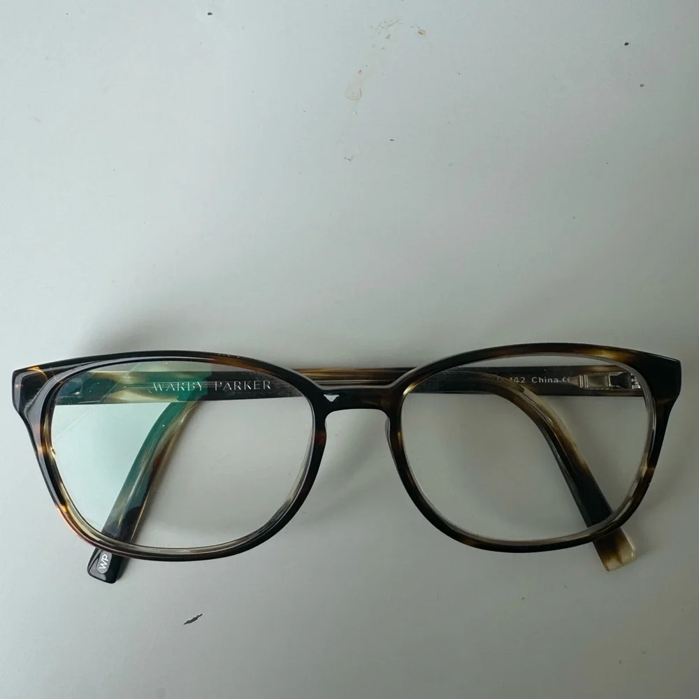 Warby Parker Clemens Eyeglasses Tortoiseshell Rectangular Unisex Classic